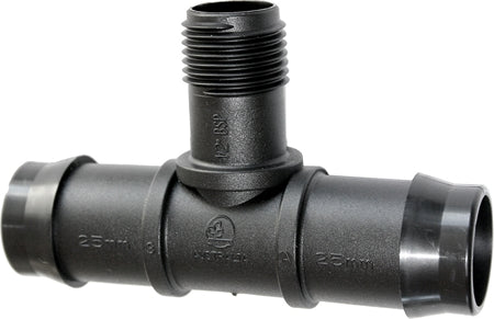 Antelco Tee 25mm Barbed x 1/2" MBSP