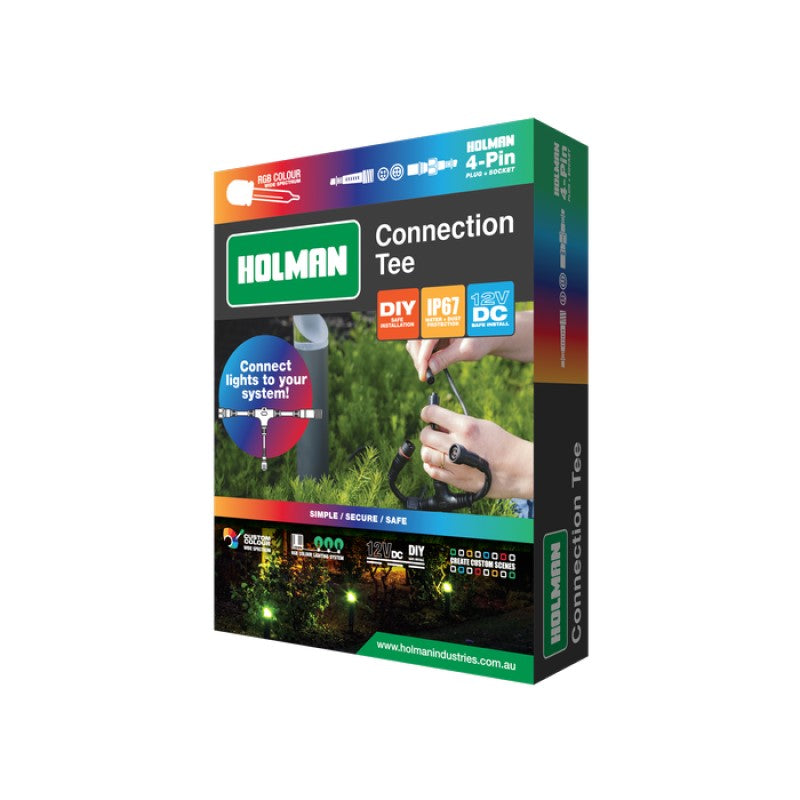 Holman RGB Colour Garden Light Connection Tee