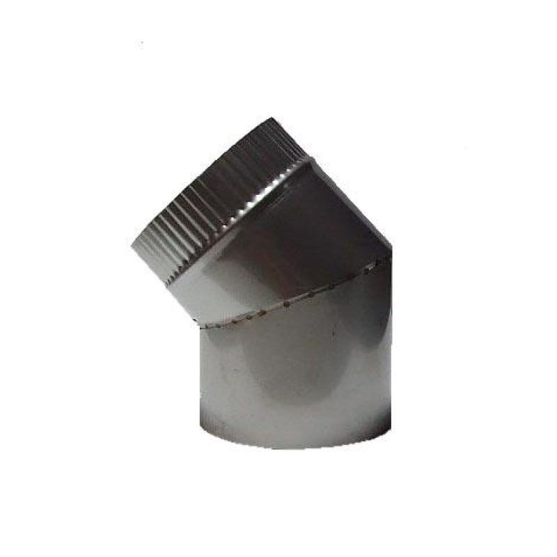 Flue Bend Galvanised 45deg 10.25"
