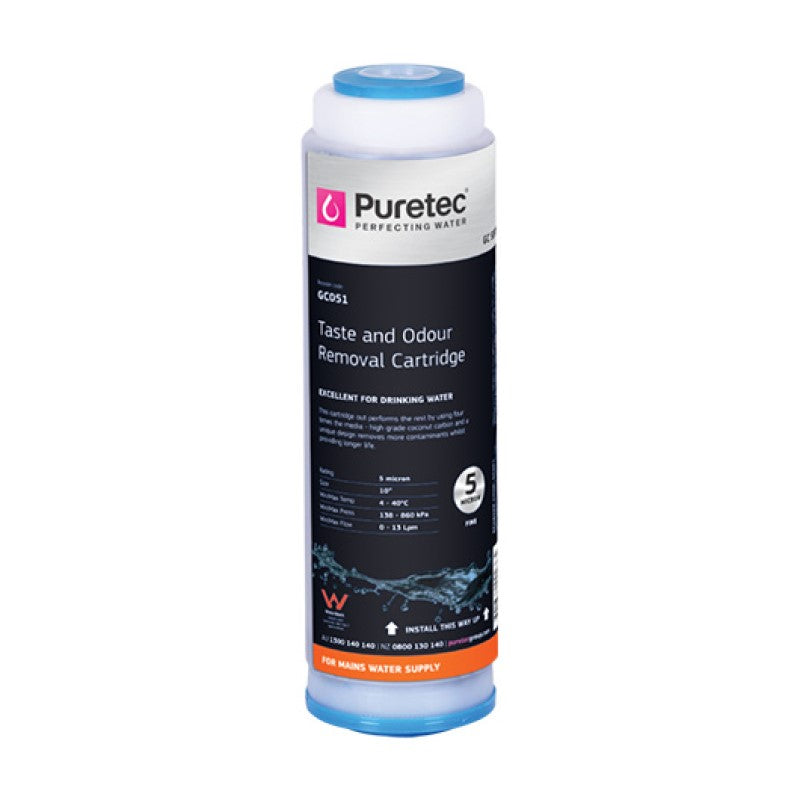 Puretec GC052 Granular Carbon Cartridge 10 inch 5 Micron