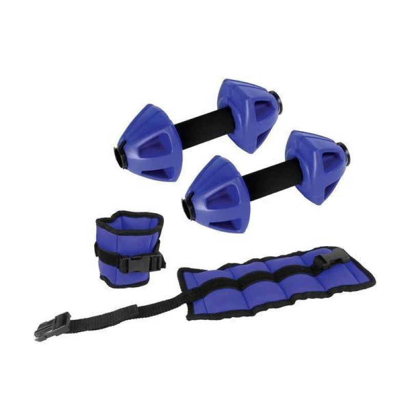 Life Resistance Pool Fitness Kit with Core Belt, Dumbbells and Ankle Cuffs | Hydrotherapy