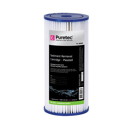 Puretec Pleated Sediment Cartridge 10" MP , 10 Micron