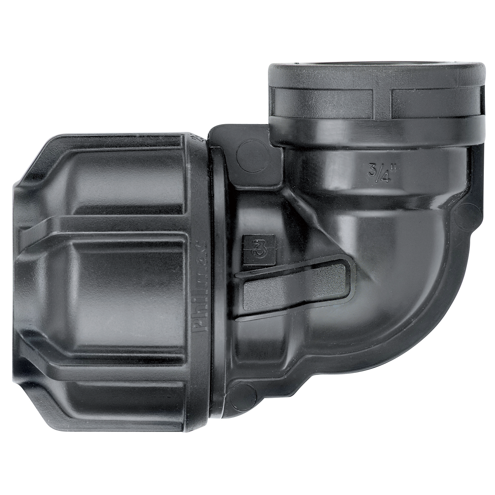 Philmac Metric Elbow Poly x Fi 16 mm x 1/2"