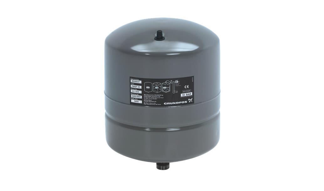 Grundfos 18L Steel Pressure Tank GC-H-18 PN16 1" M BSP