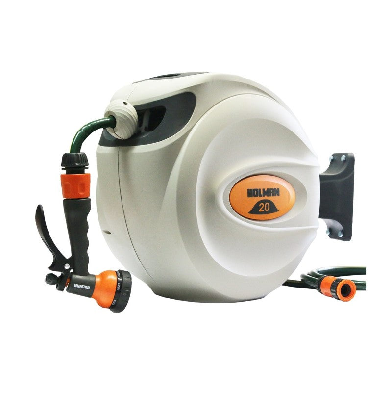 Holman Retractable Hose Reel with Gun 12mm x 25m