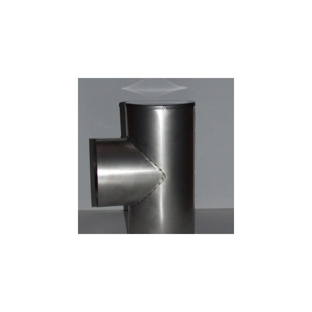 T Piece 6" Stainless Steel For Flue Lengths