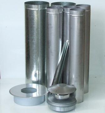 Flue Kit Super Single 4.5" to Suit Masport Pot Belly Klondike & Pittsburgh