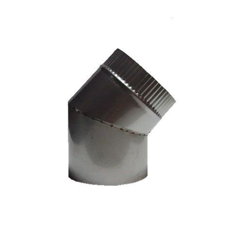 Flue Bend Stainless Steel 45deg 6"