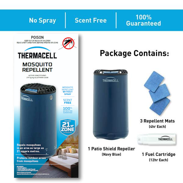 Thermacell Mosquito Repeller Mini Halo Table Top Navy