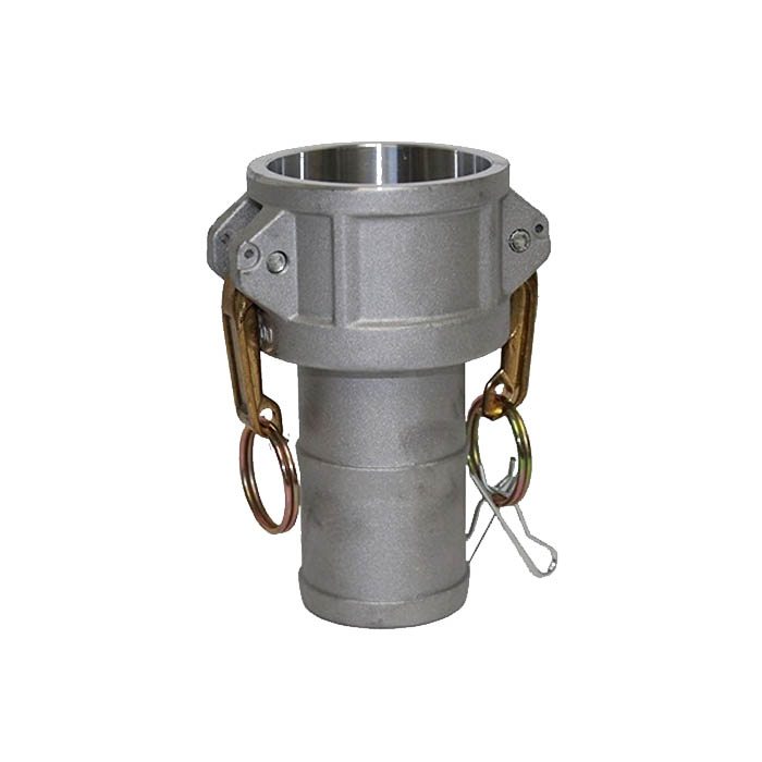 Camlock Aluminium Coupler Female x Tail 80mm