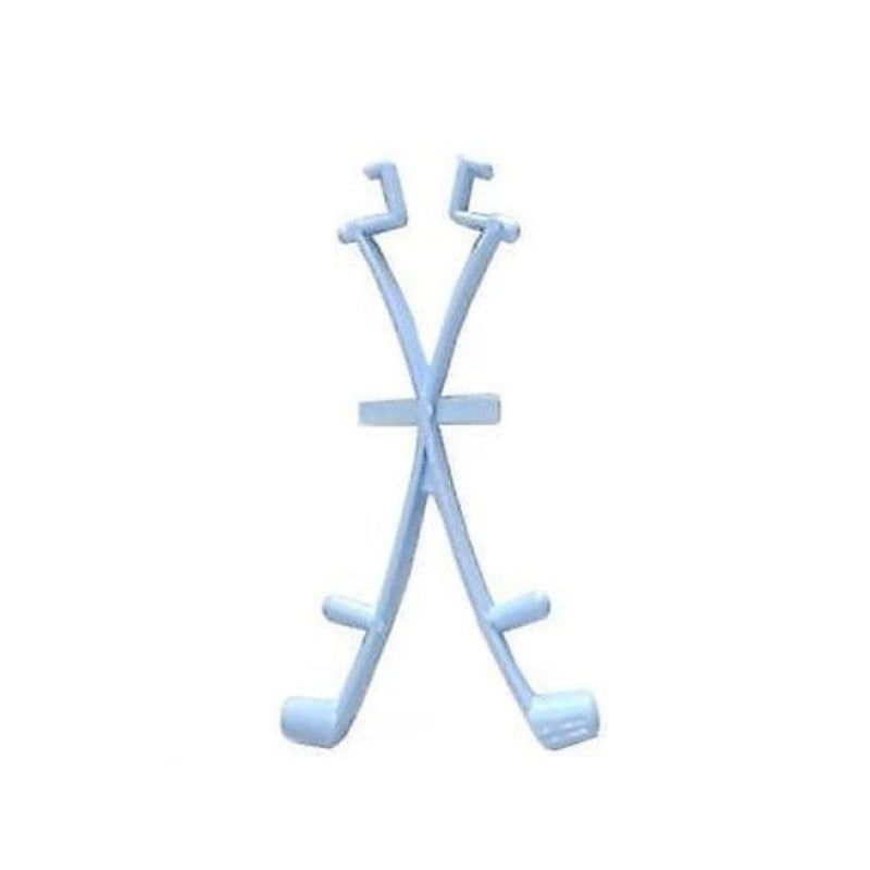 Aussie Gold Wishbone Spring Clip White "X" Shape