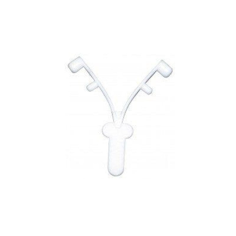 Aussie Gold Wishbone Spring Clip White "V" Shape