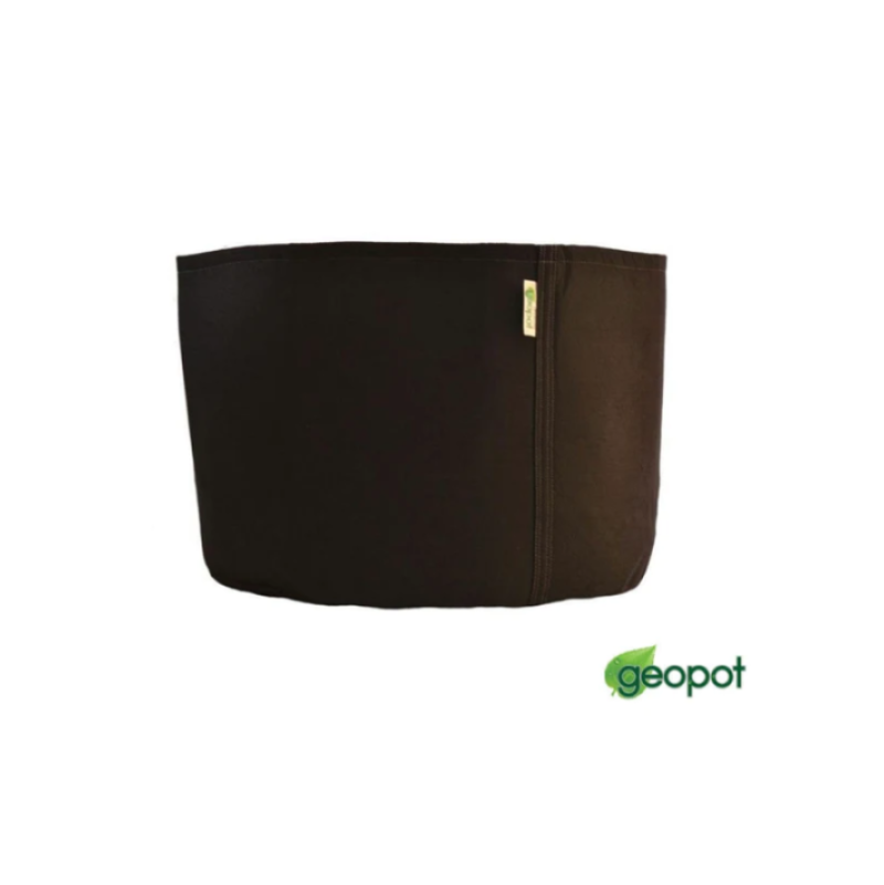 GeoPot Fabric Pot Black with Handles
