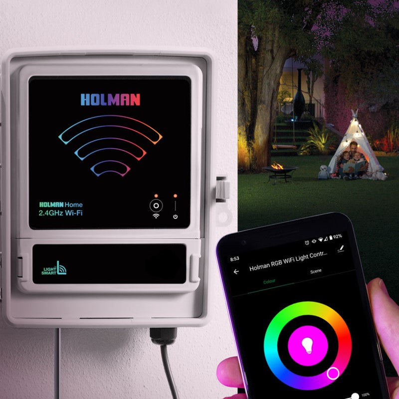 Holman RGB Colour Wi-Fi Garden Light Controller