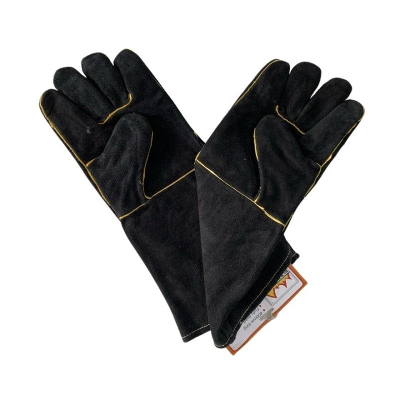 Pair of Leather Gloves that is fire and flame resistant.